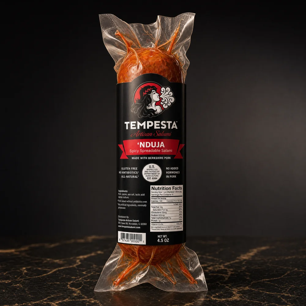Tempesta Nduja Spreadable Dry Salame