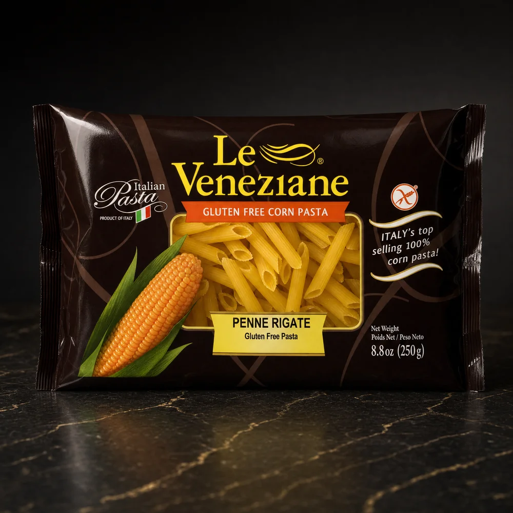 Le Veneziane Penne Rigate Corn Pasta