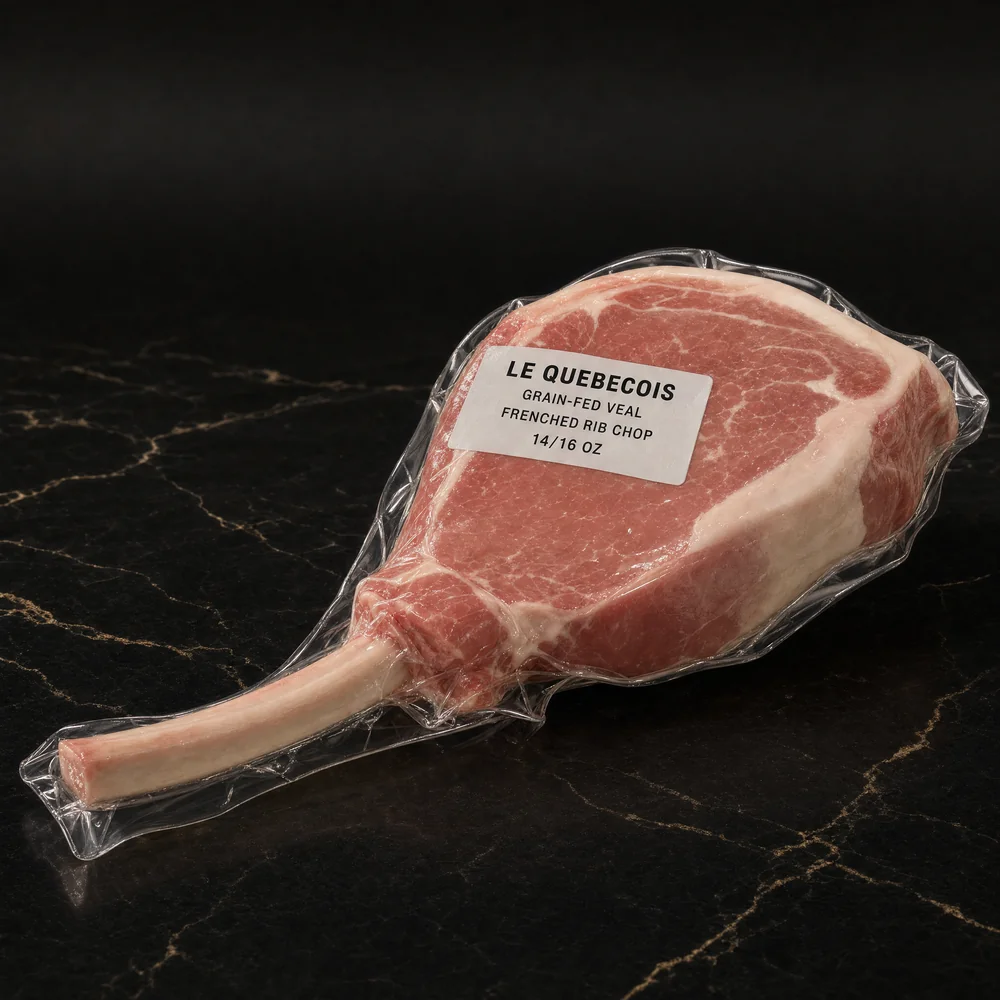 Le Quebecois Veal 14/16oz Frenched Rib Chops