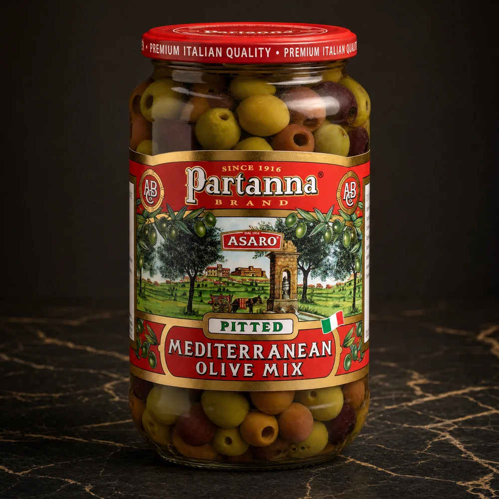 Partana Pitted Mediterranean Olive Mix
