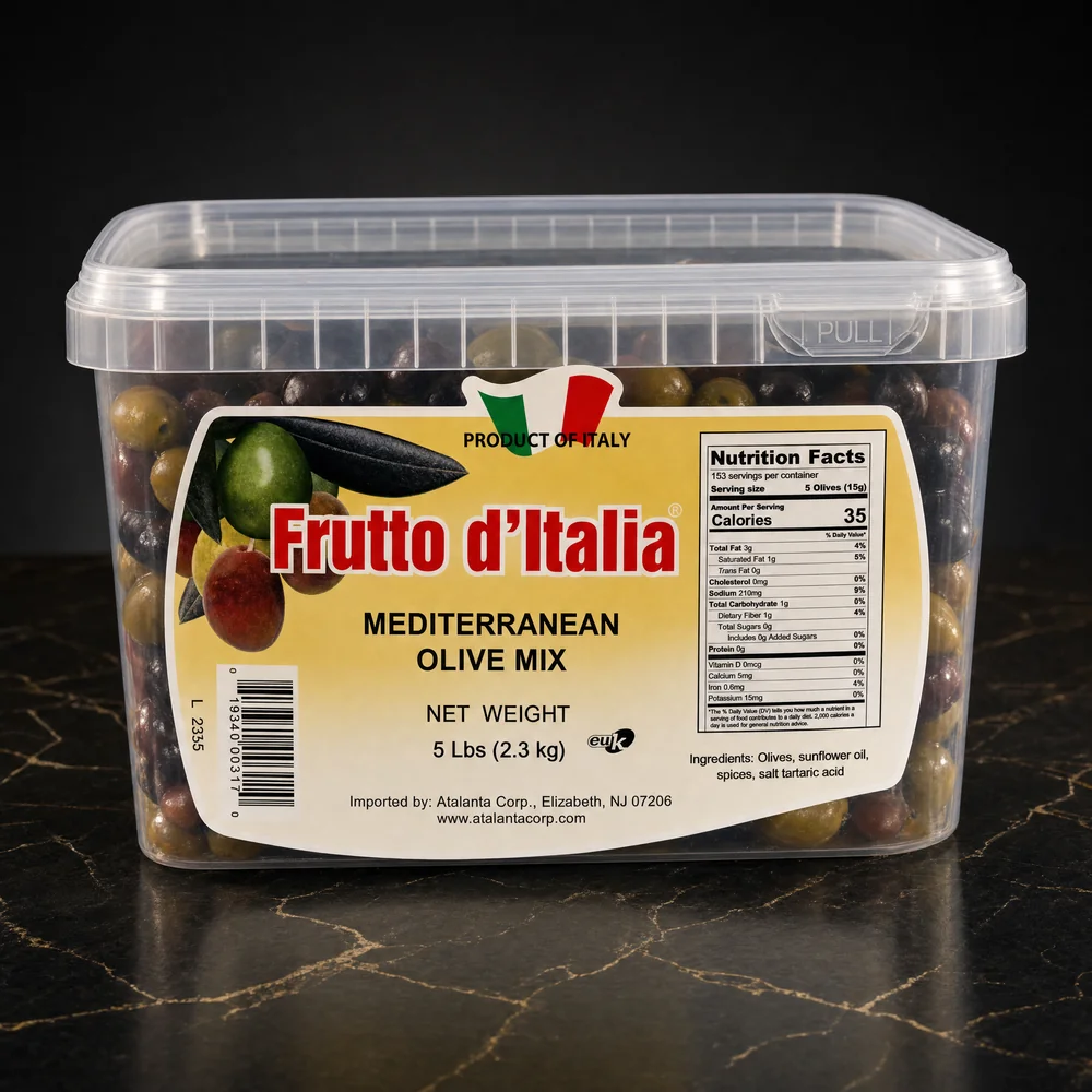 Frutto d'Italia Unpitted Mediterranean Olive Mix