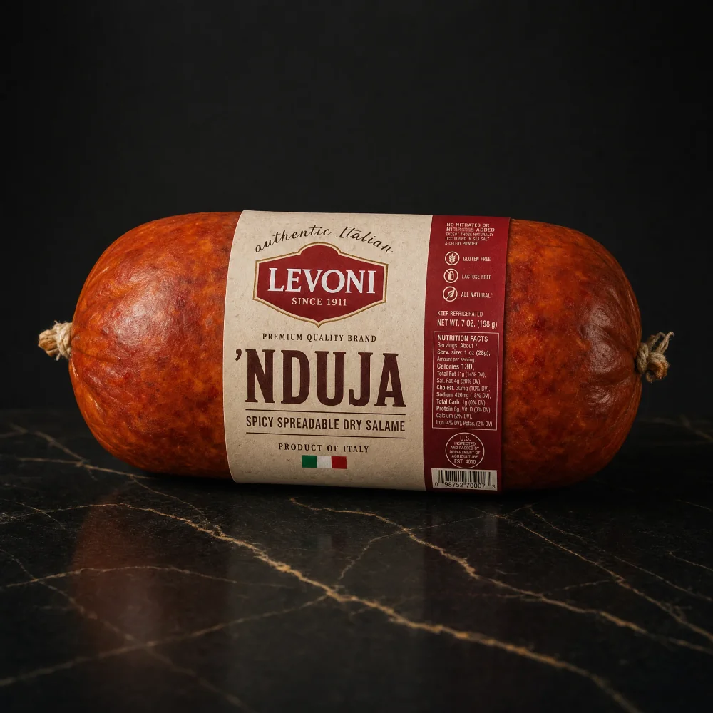 Levoni Nduja Spreadable Dry Salame
